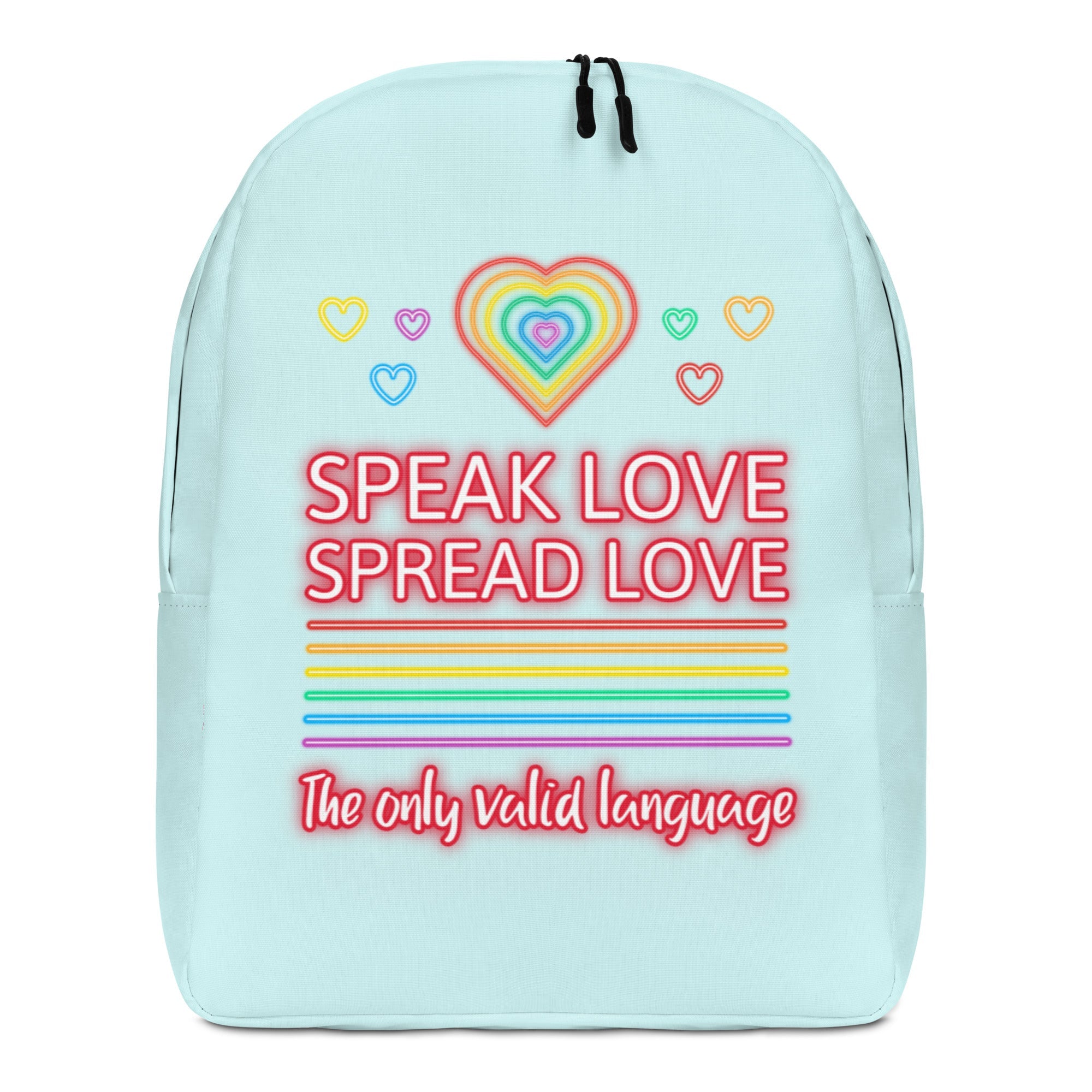 Speak Love Spread Love Minimalist Backpack