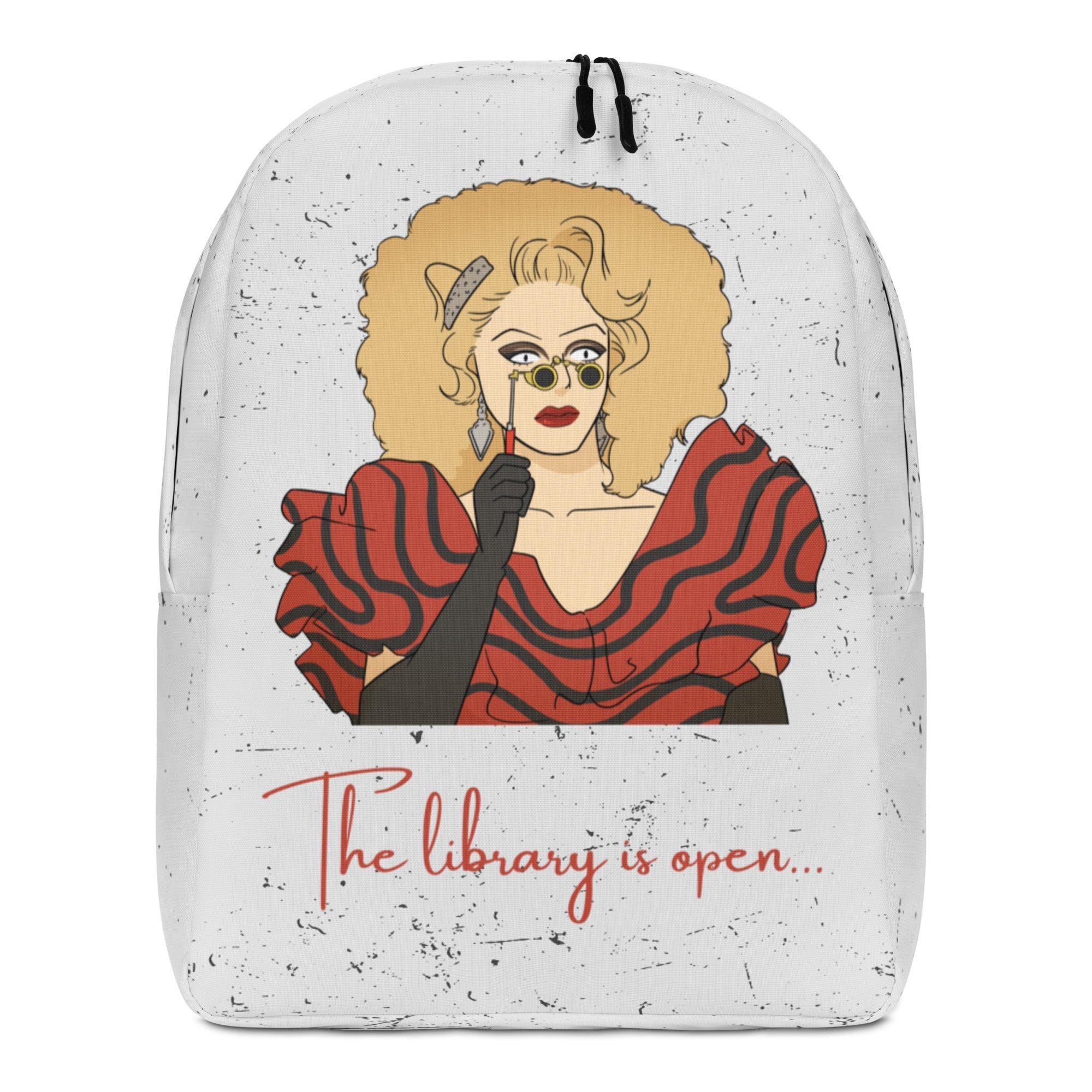 The Library Is Open (Rupaul) Minimalist Backpack