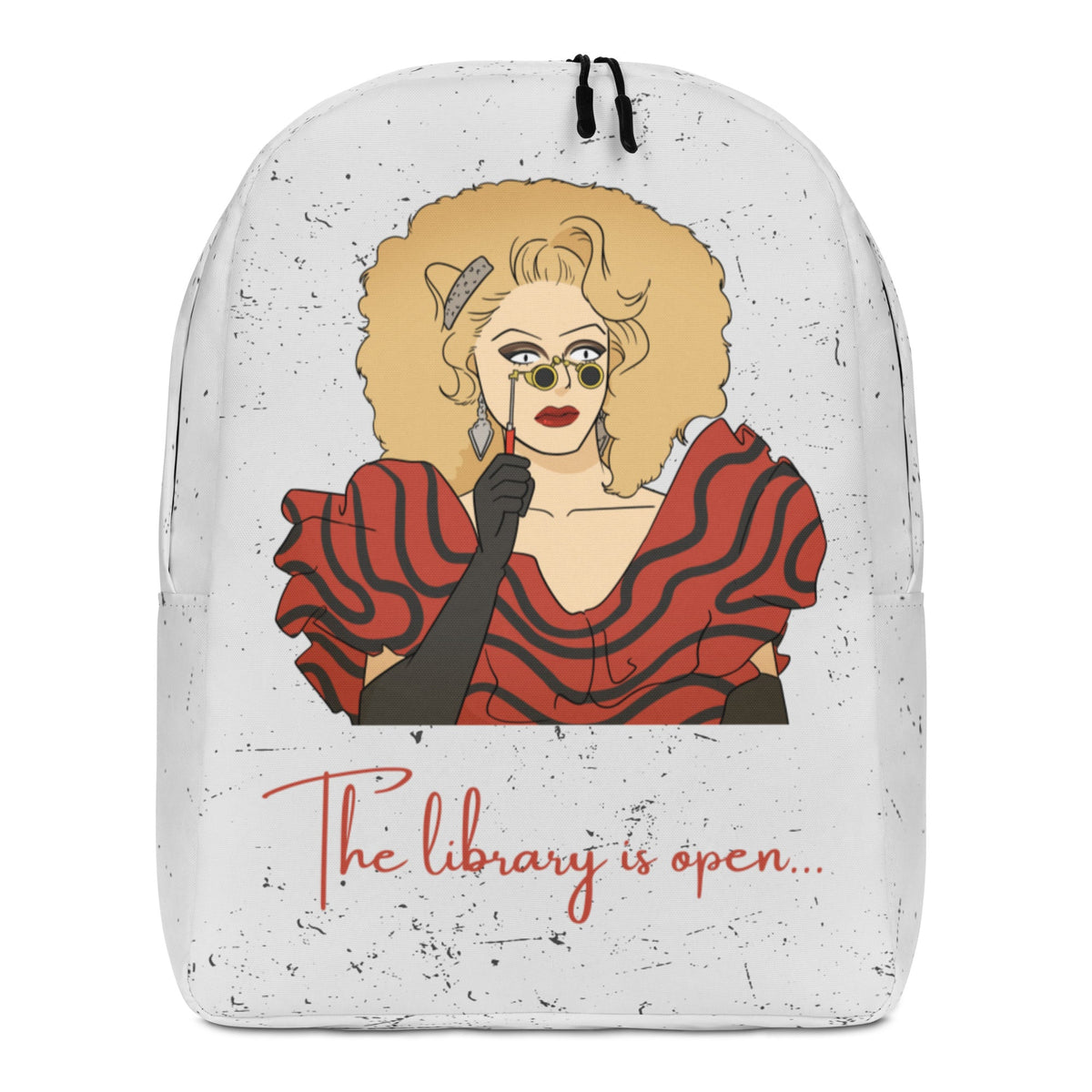 The Library Is Open (Rupaul) Minimalist Backpack