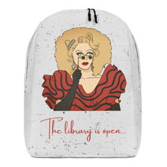 The Library Is Open (Rupaul) Minimalist Backpack