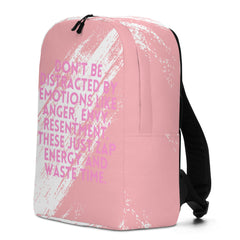 Don't Be Distracted By Emotions  Minimalist Backpack