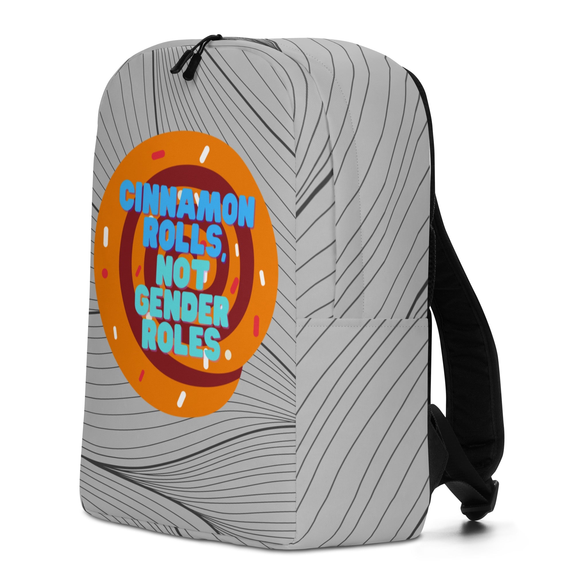 Cinnamon Rolls Not Gender Roles Minimalist Backpack