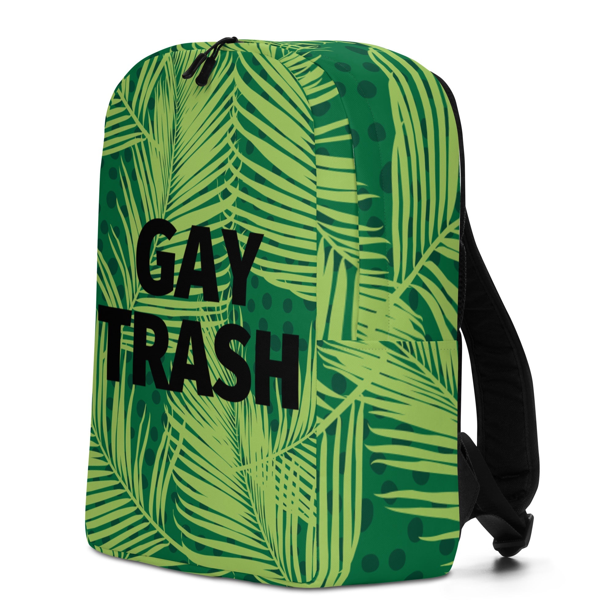 Gay Trash (Black Text) Minimalist Backpack
