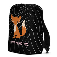 I Give Zero Fox Minimalist Backpack