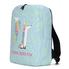 I Give Zero Fox Glitter Minimalist Backpack