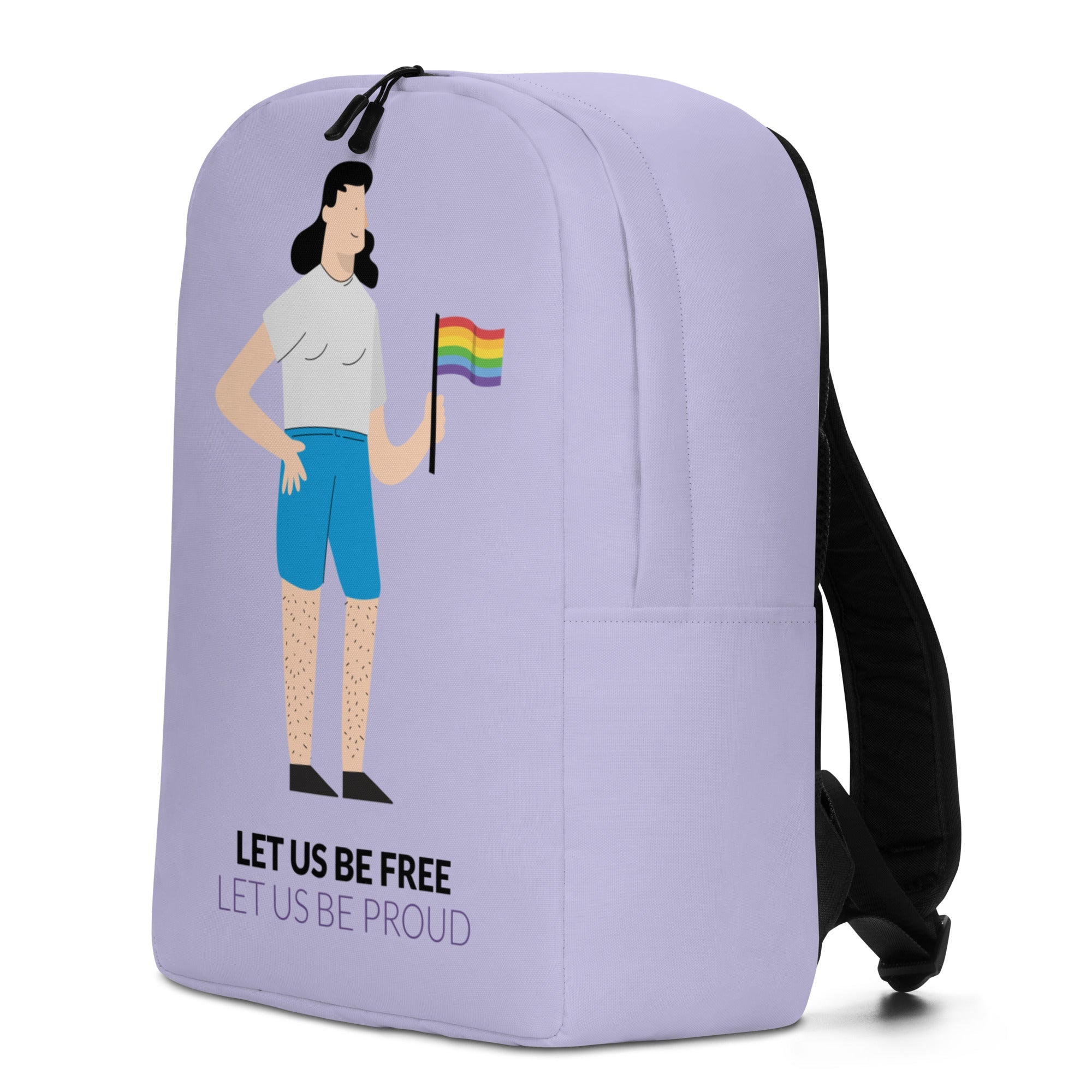 Let Us Be Free Let Us Be Proud Minimalist Backpack