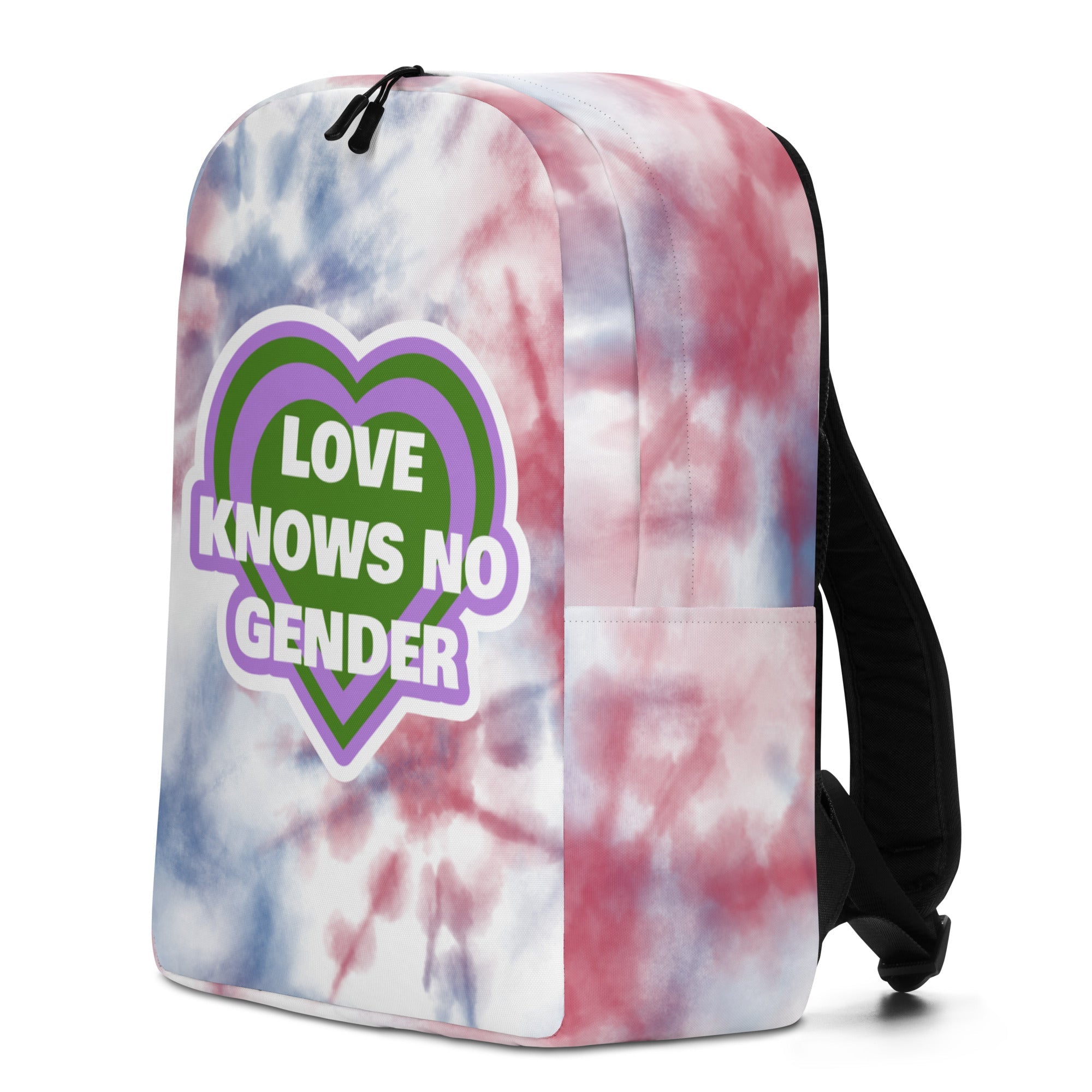 Love Knows No Gender Genderqueer Minimalist Backpack