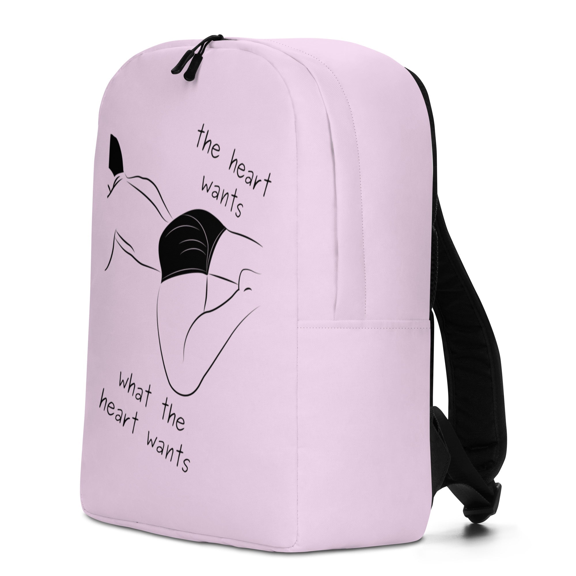 The Heart Wants What The Heart Wants Minimalist Backpack