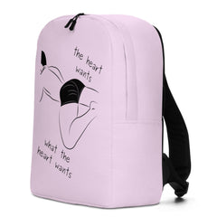 The Heart Wants What The Heart Wants Minimalist Backpack