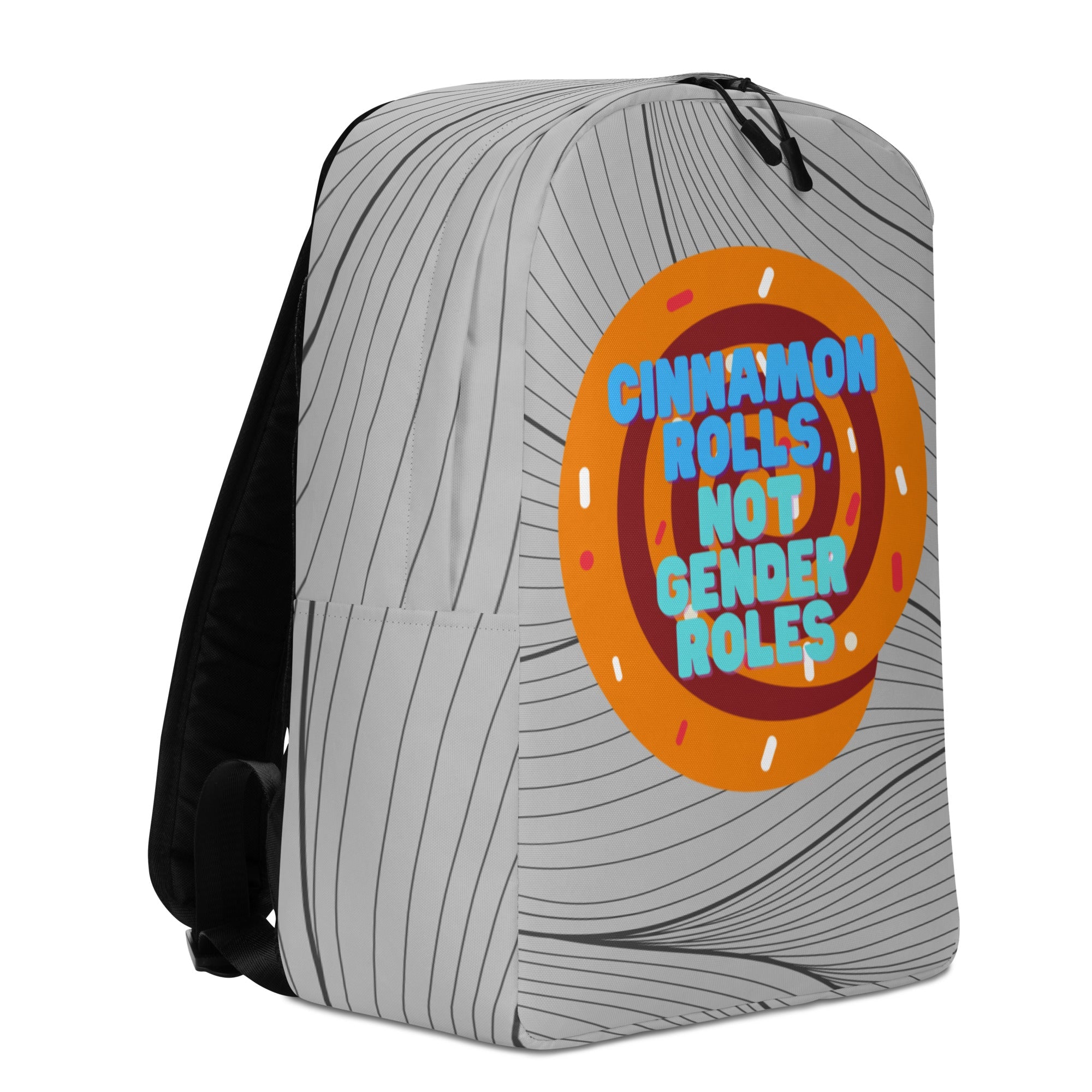 Cinnamon Rolls Not Gender Roles Minimalist Backpack
