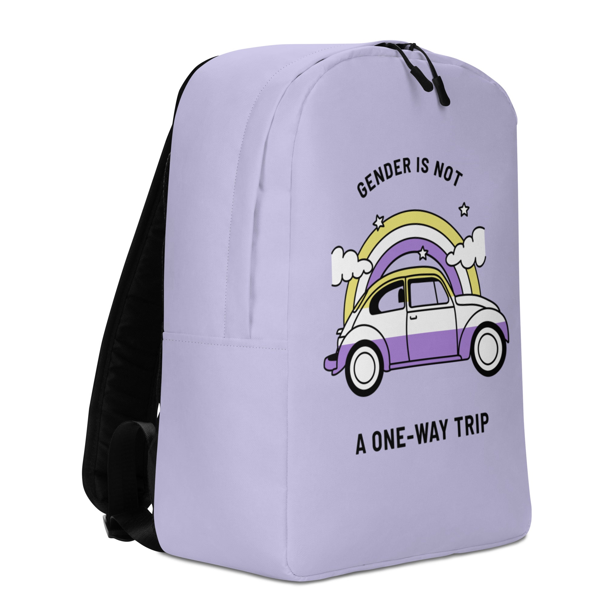 Gender Is Not A One-Way Trip Minimalist Backpack