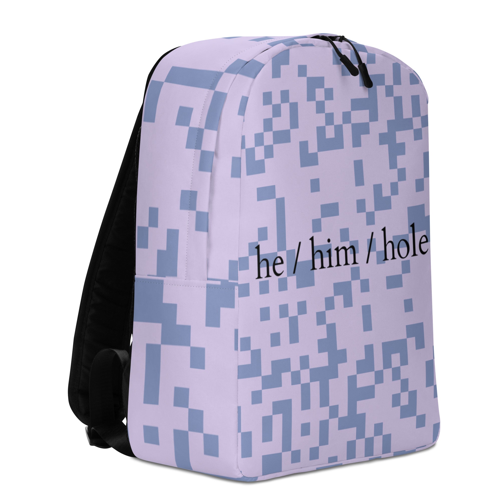He / Him / Hole Minimalist Backpack