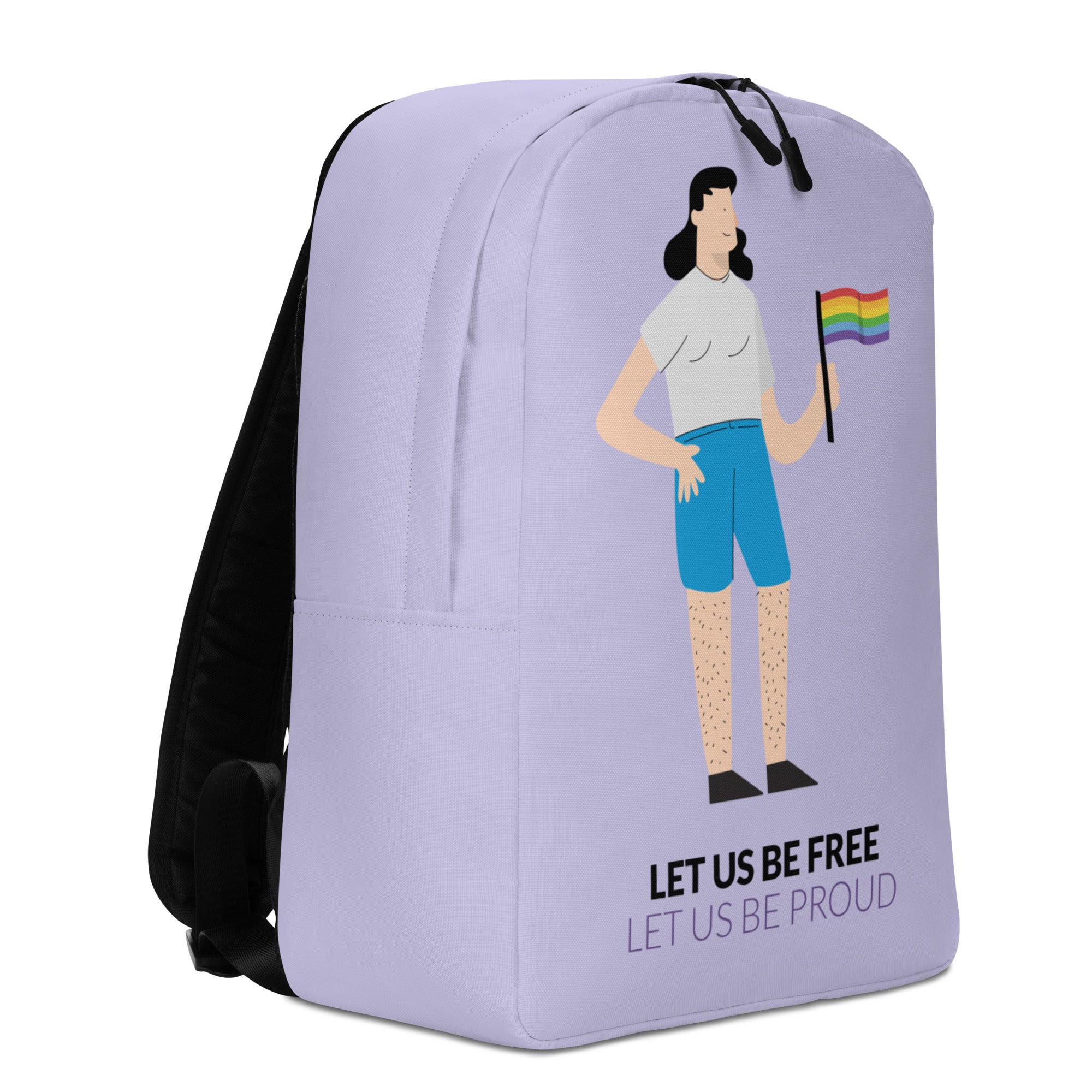 Let Us Be Free Let Us Be Proud Minimalist Backpack