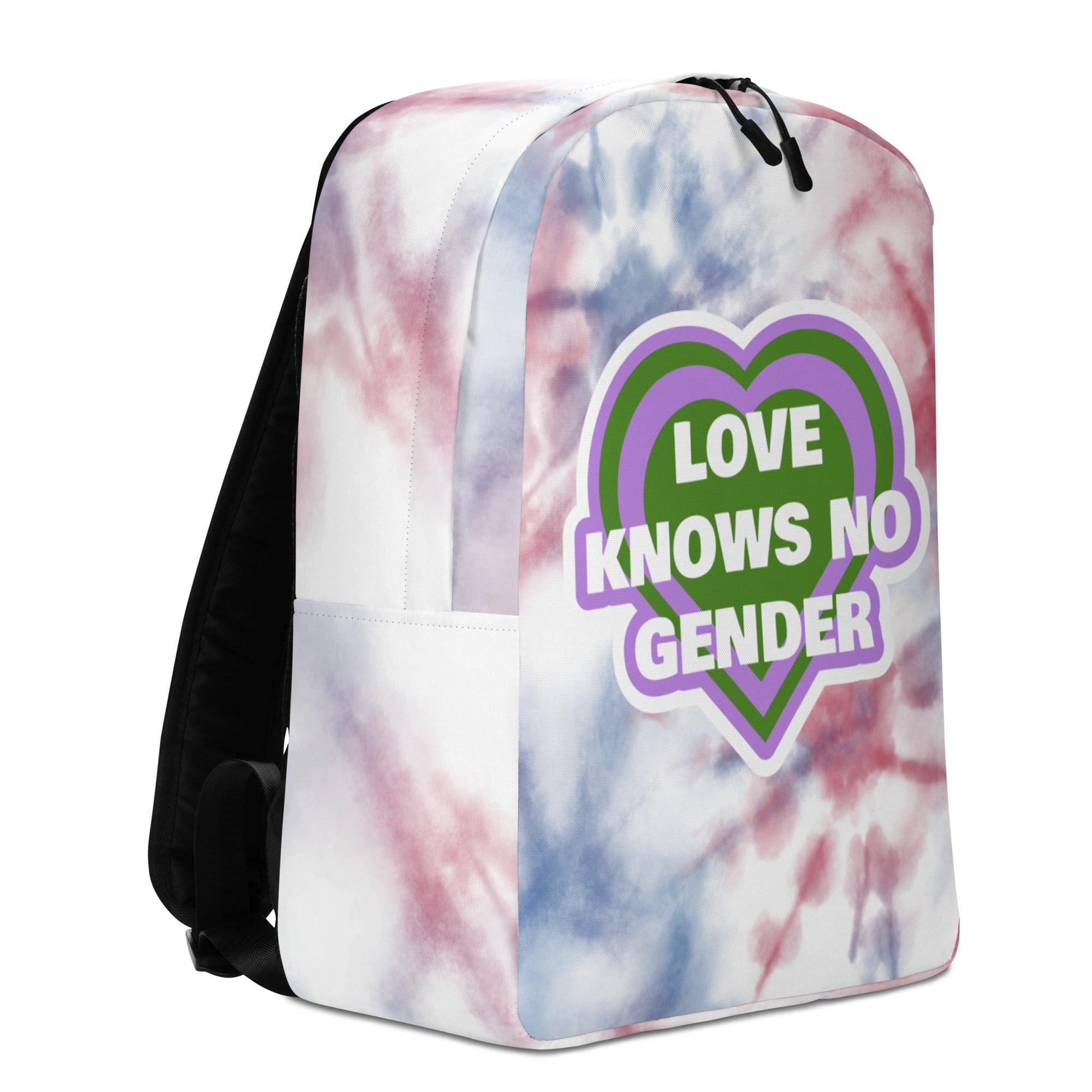 Love Knows No Gender Genderqueer Minimalist Backpack