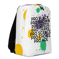 Pro Hoe (Black Text) Minimalist Backpack