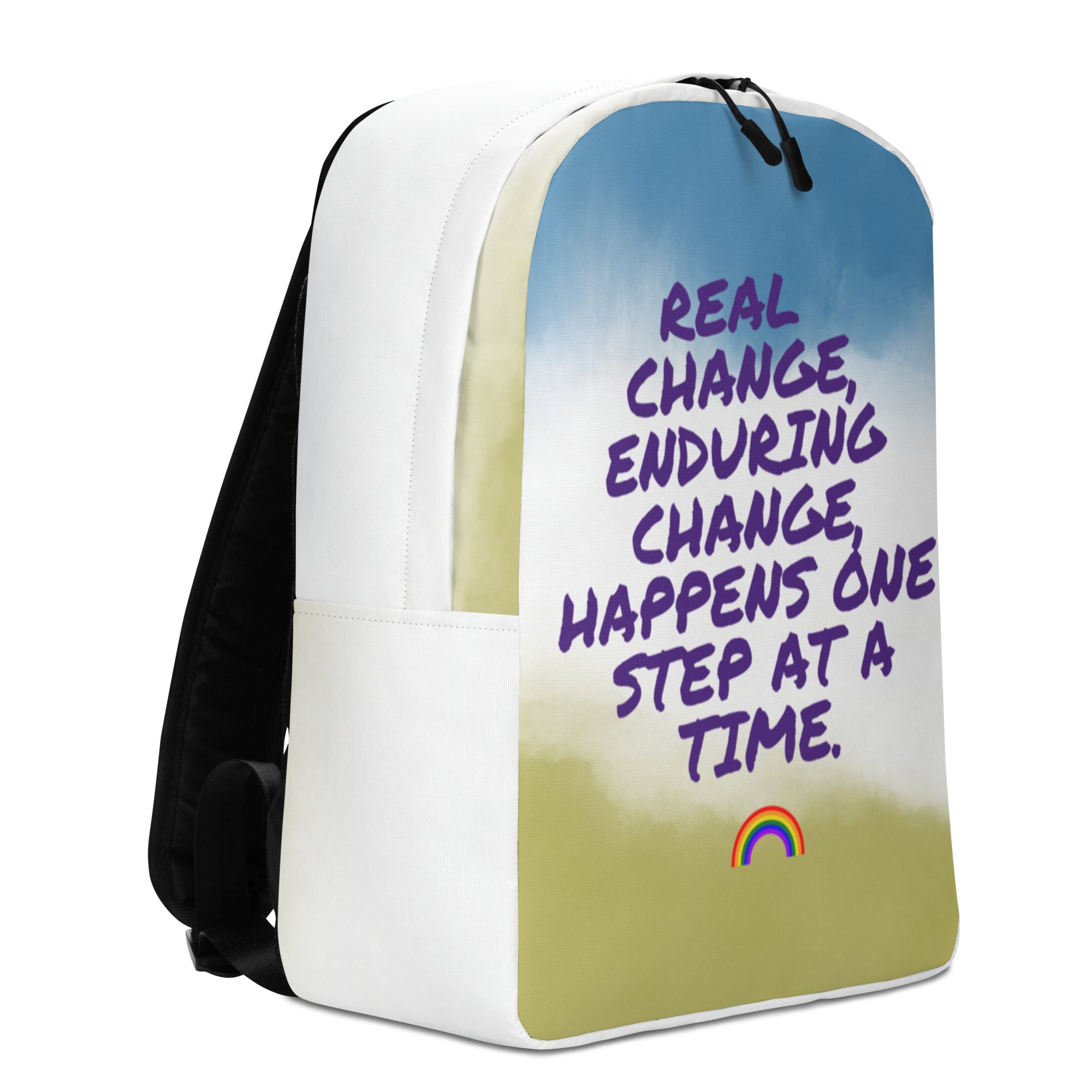 Real Change, Enduring Change Minimalist Backpack