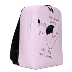 The Heart Wants What The Heart Wants Minimalist Backpack