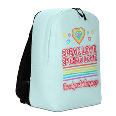 Speak Love Spread Love Minimalist Backpack