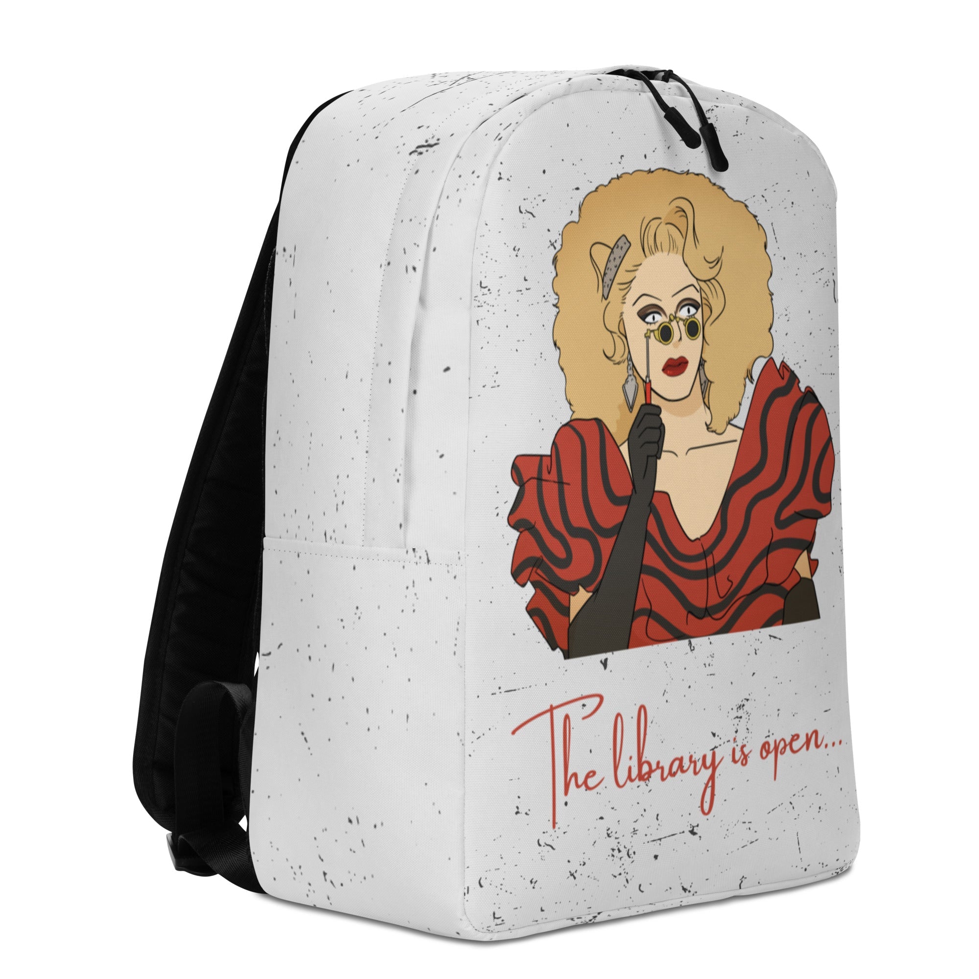 The Library Is Open (Rupaul) Minimalist Backpack
