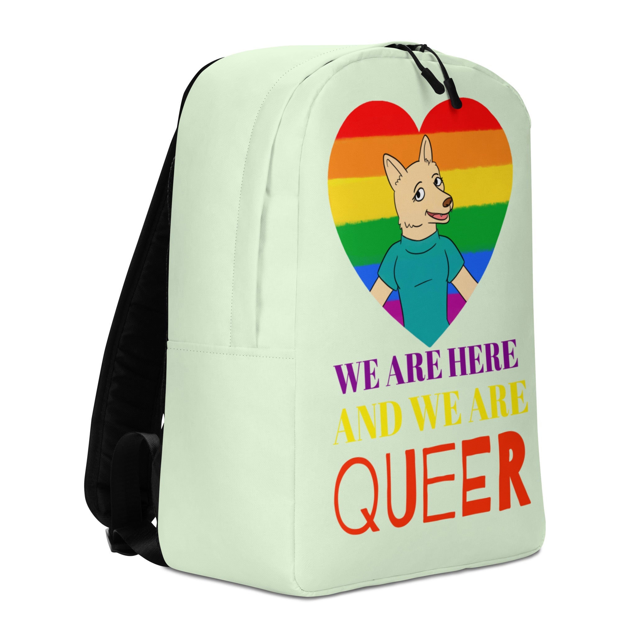 We Are Here And We Are Queer Minimalist Backpack
