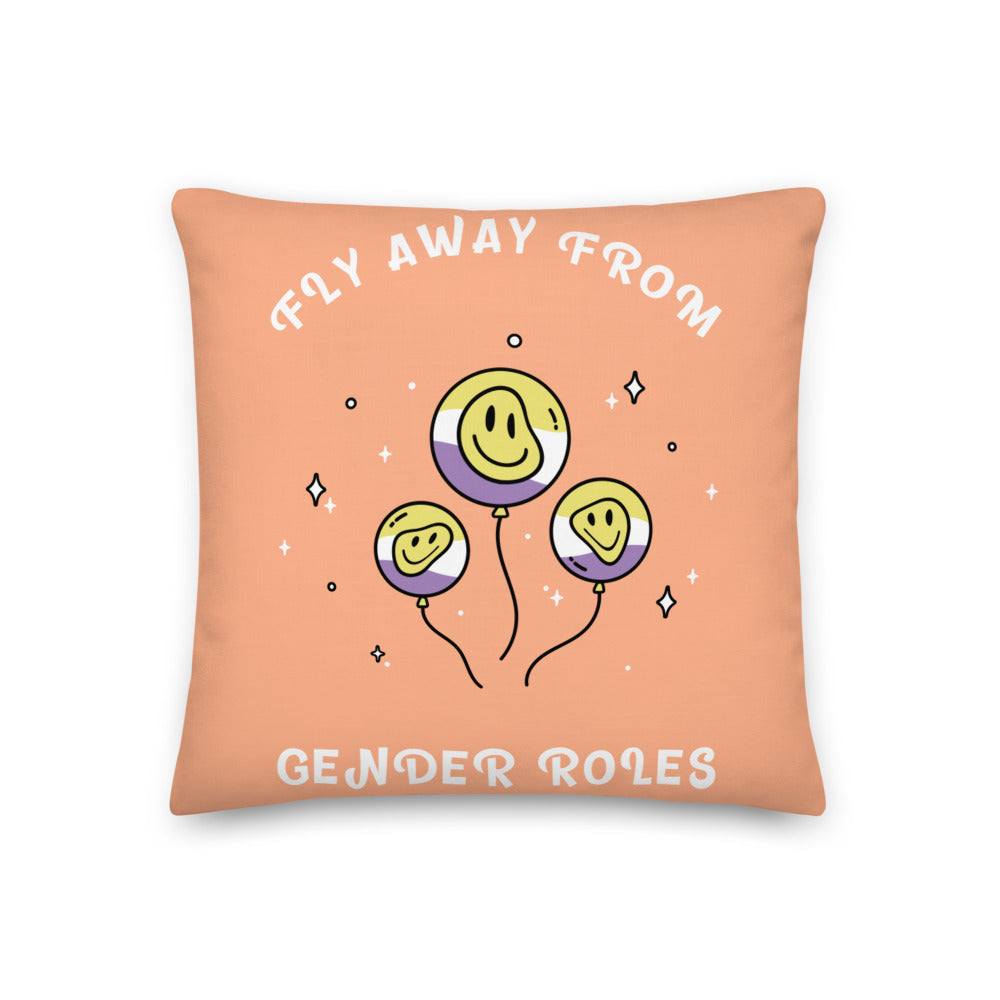 Fly Away From Gender Roles Premium Pillow