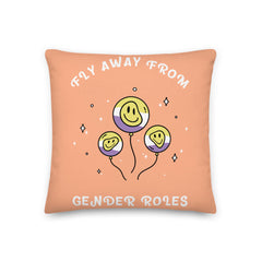 Fly Away From Gender Roles Premium Pillow