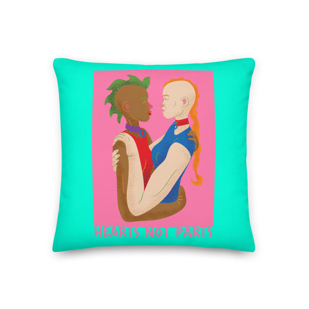 Hearts Not Parts Premium Pillow