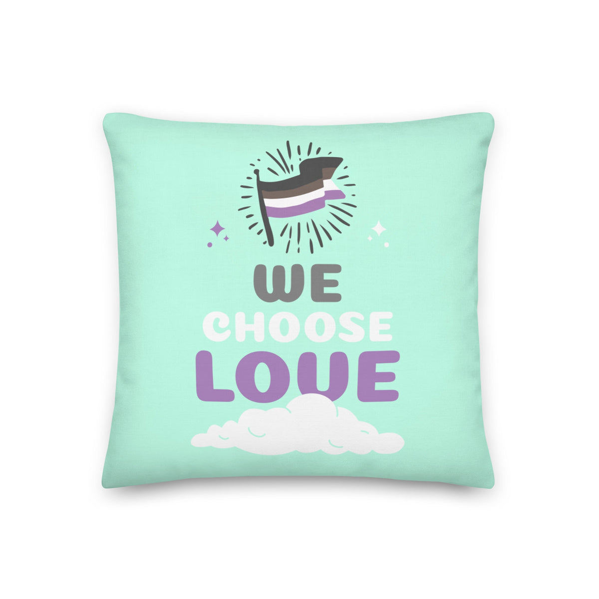 Asexual We Choose Love Pillow