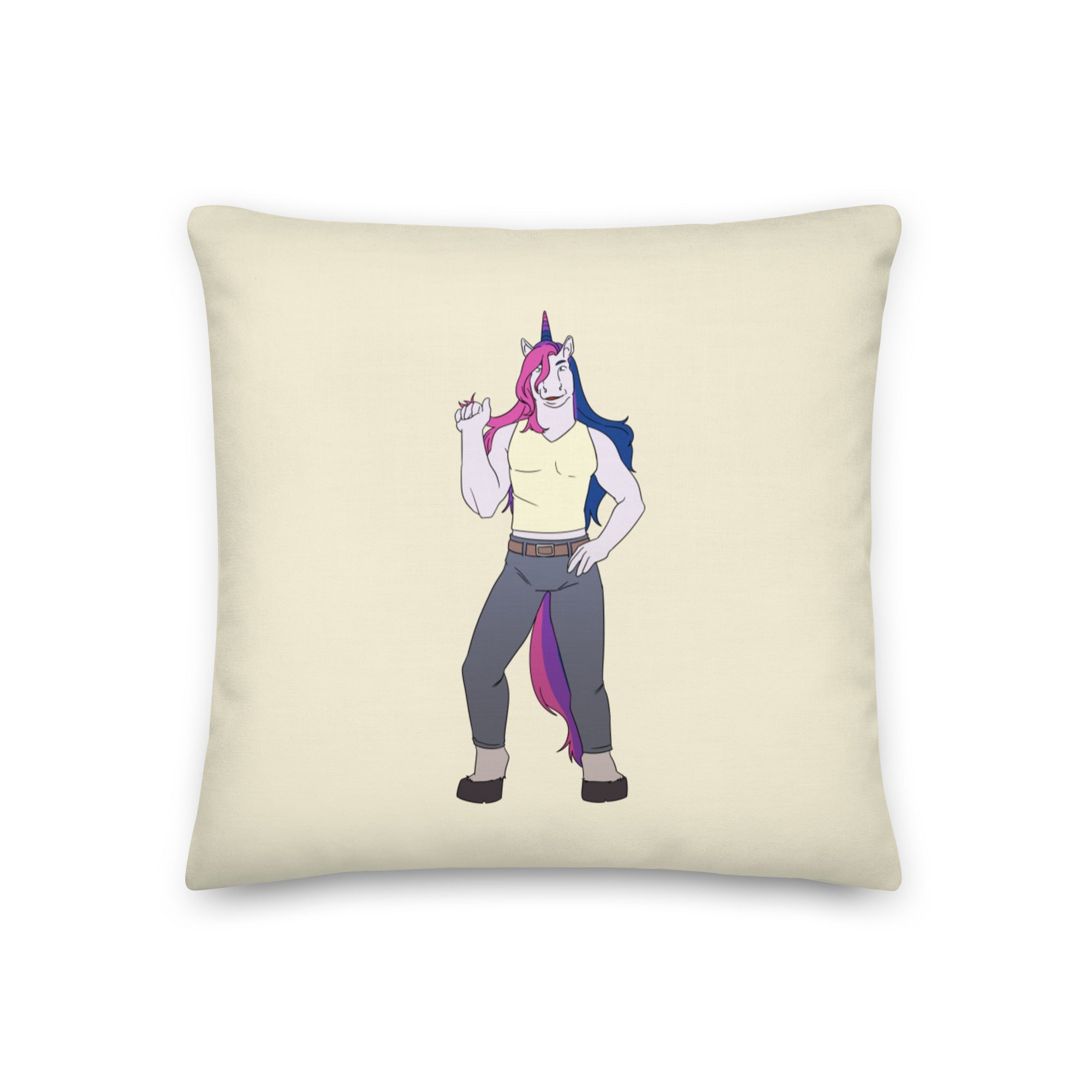 Bisexual Unicorn Pillow