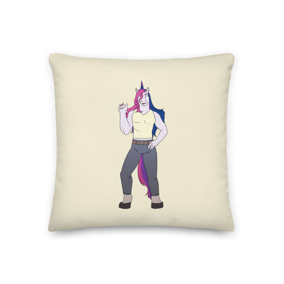 Bisexual Unicorn Pillow