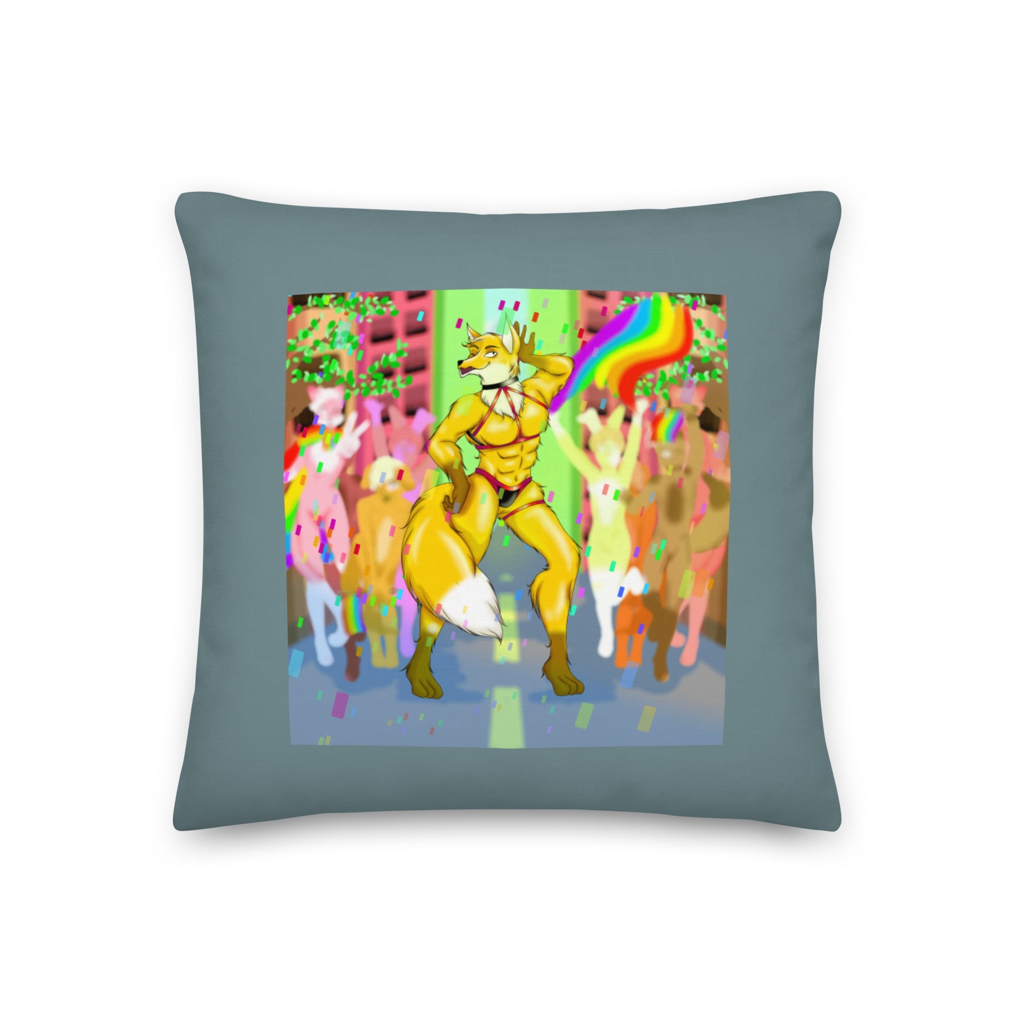 Gay Furry Pride Pillow