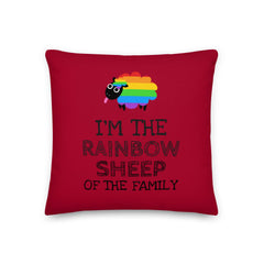 I'm The Rainbow Sheep Of The Family Pillow