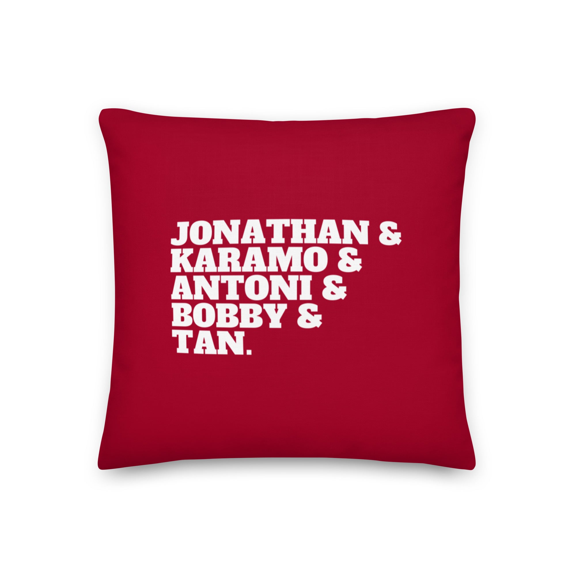Jonathan & Karamo & Antoni & Bobby & Tan Pillow