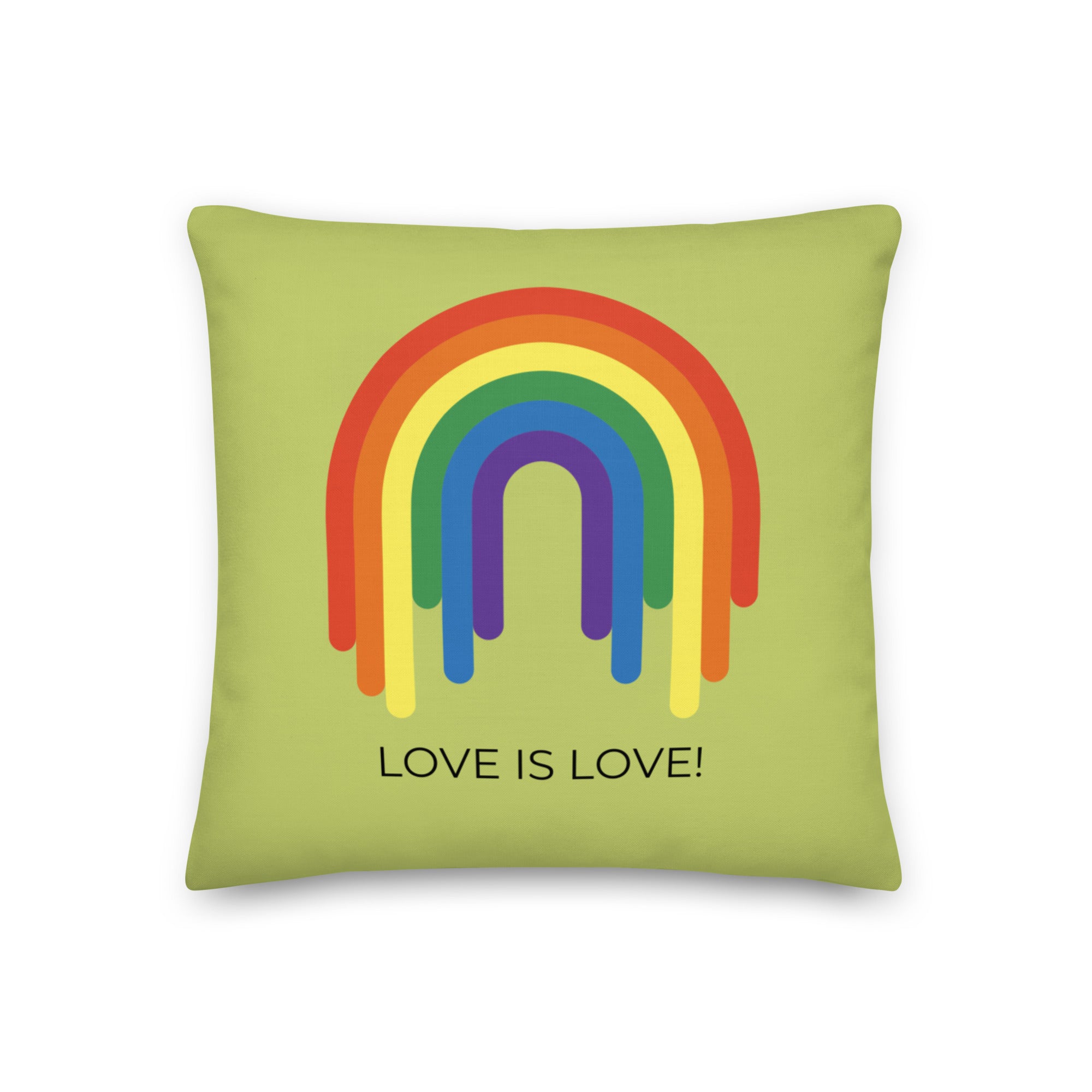Love Is Love Rainbow Pillow