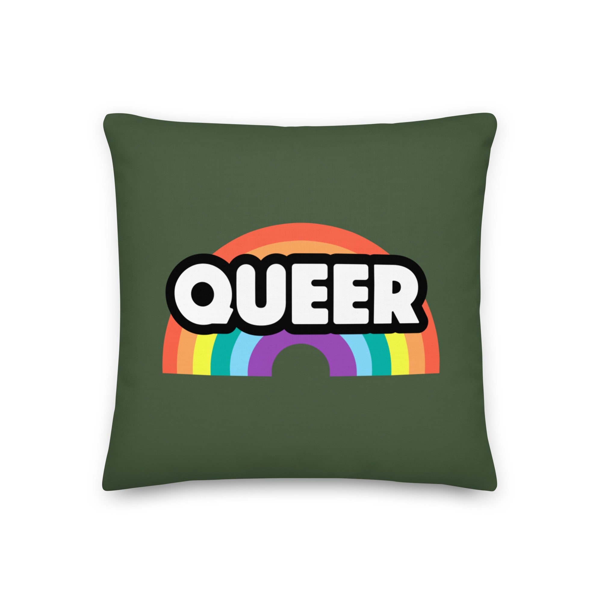 Queer Rainbow Pillow