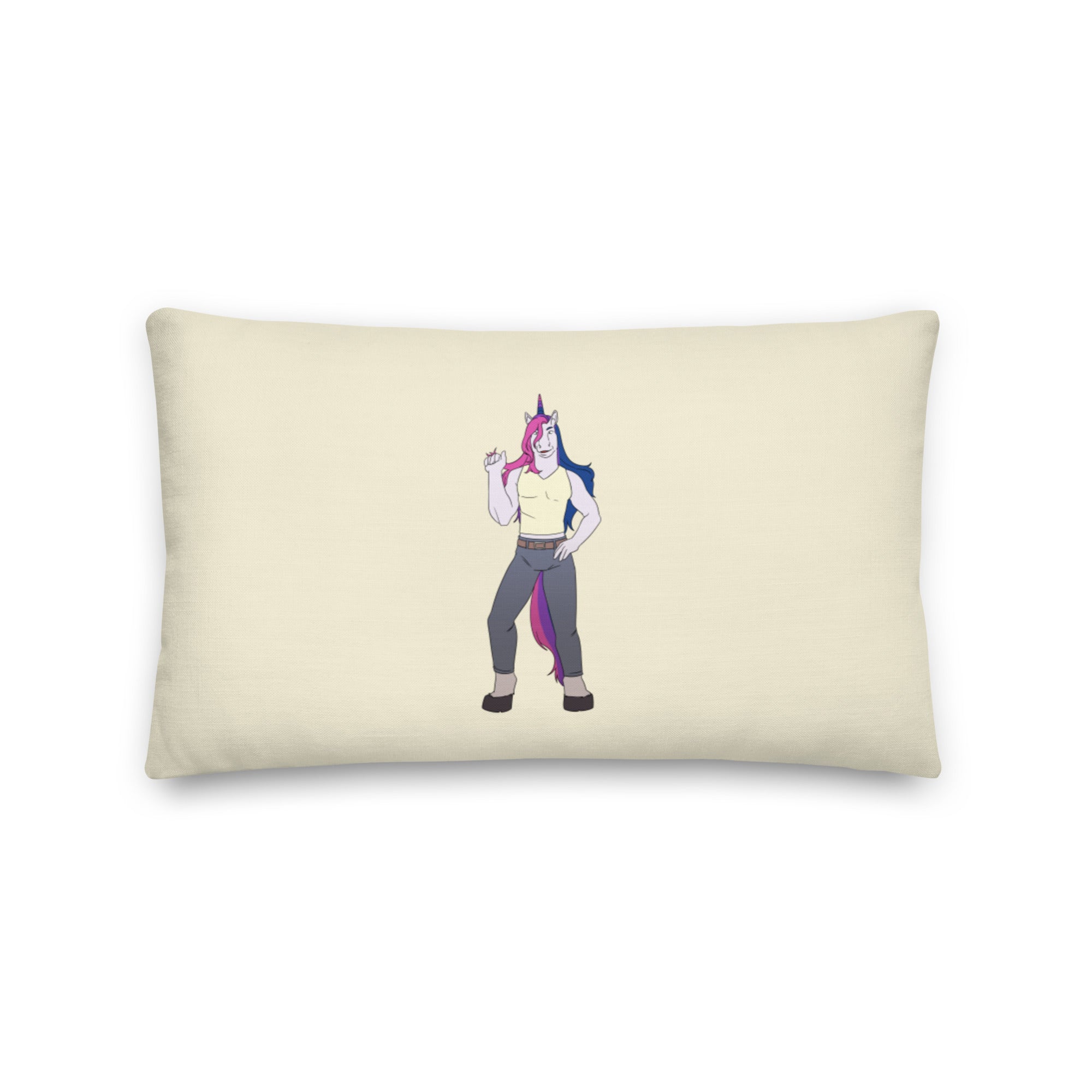 Bisexual Unicorn Pillow