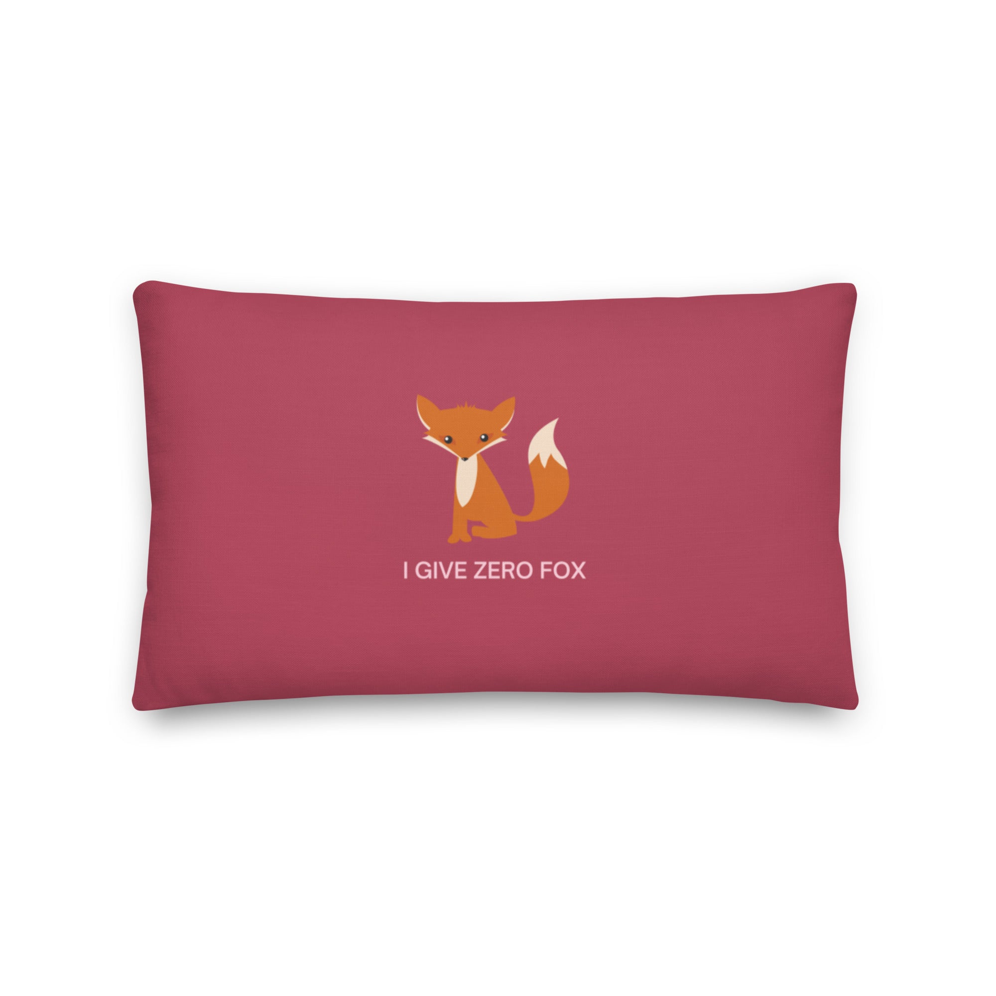 I Give Zero Fox Pillow