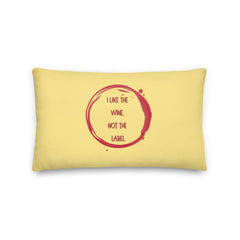 I Like The Wine Not The Label Pansexual Pillow