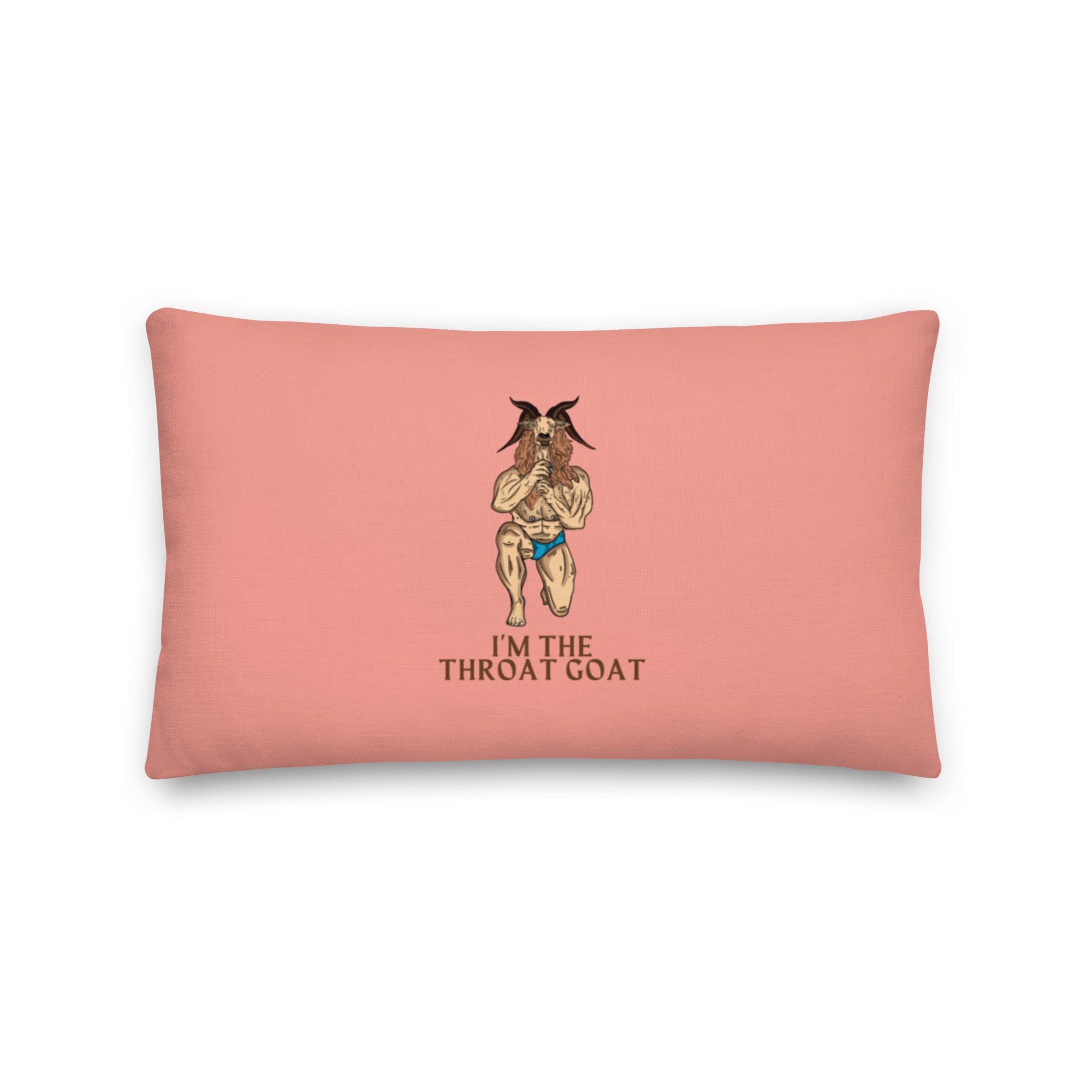 I'm The Throat Goat Pillow