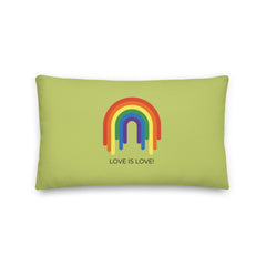 Love Is Love Rainbow Pillow