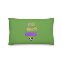 Non-binary Badass Pillow