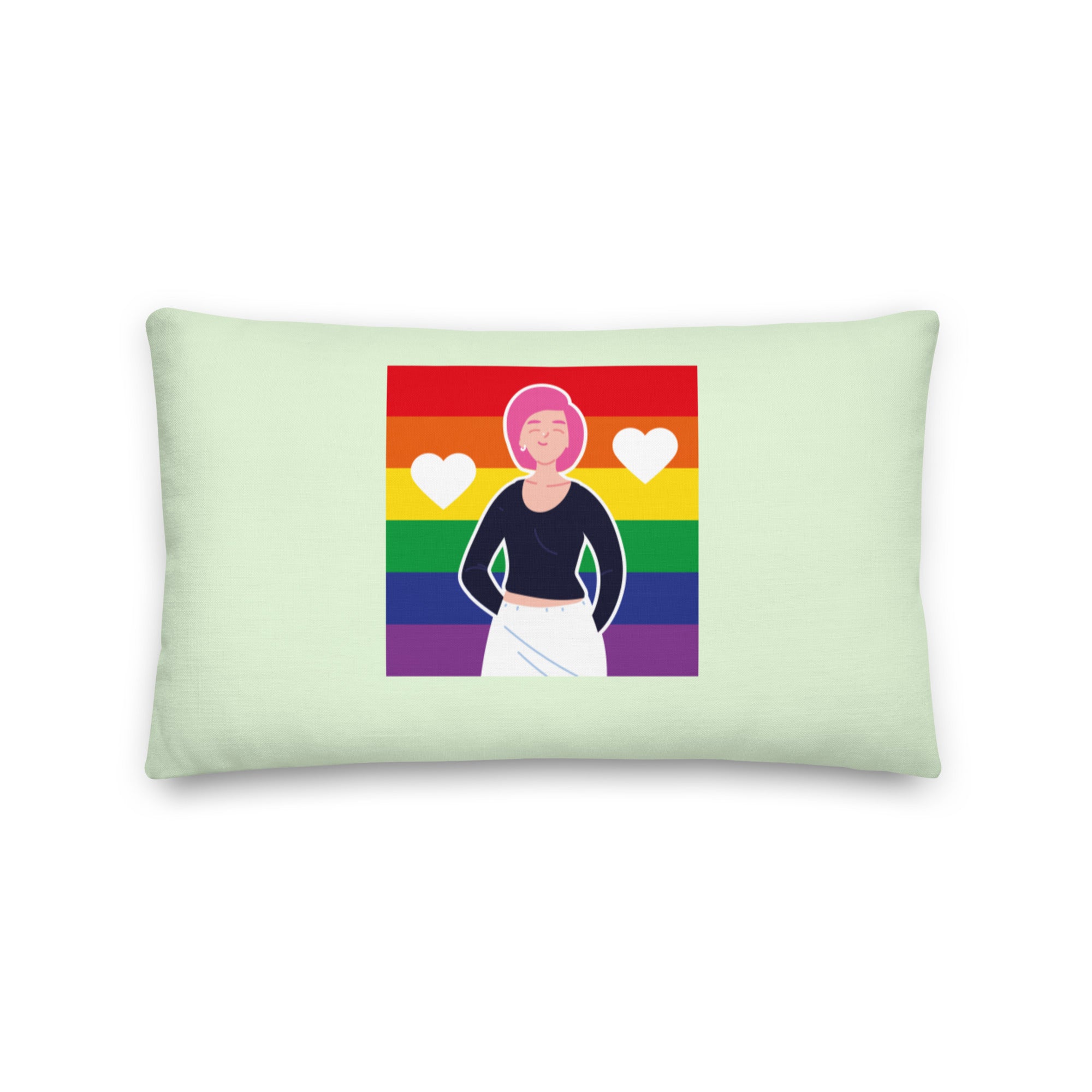 Queer Love Is Love Is Love Pillow