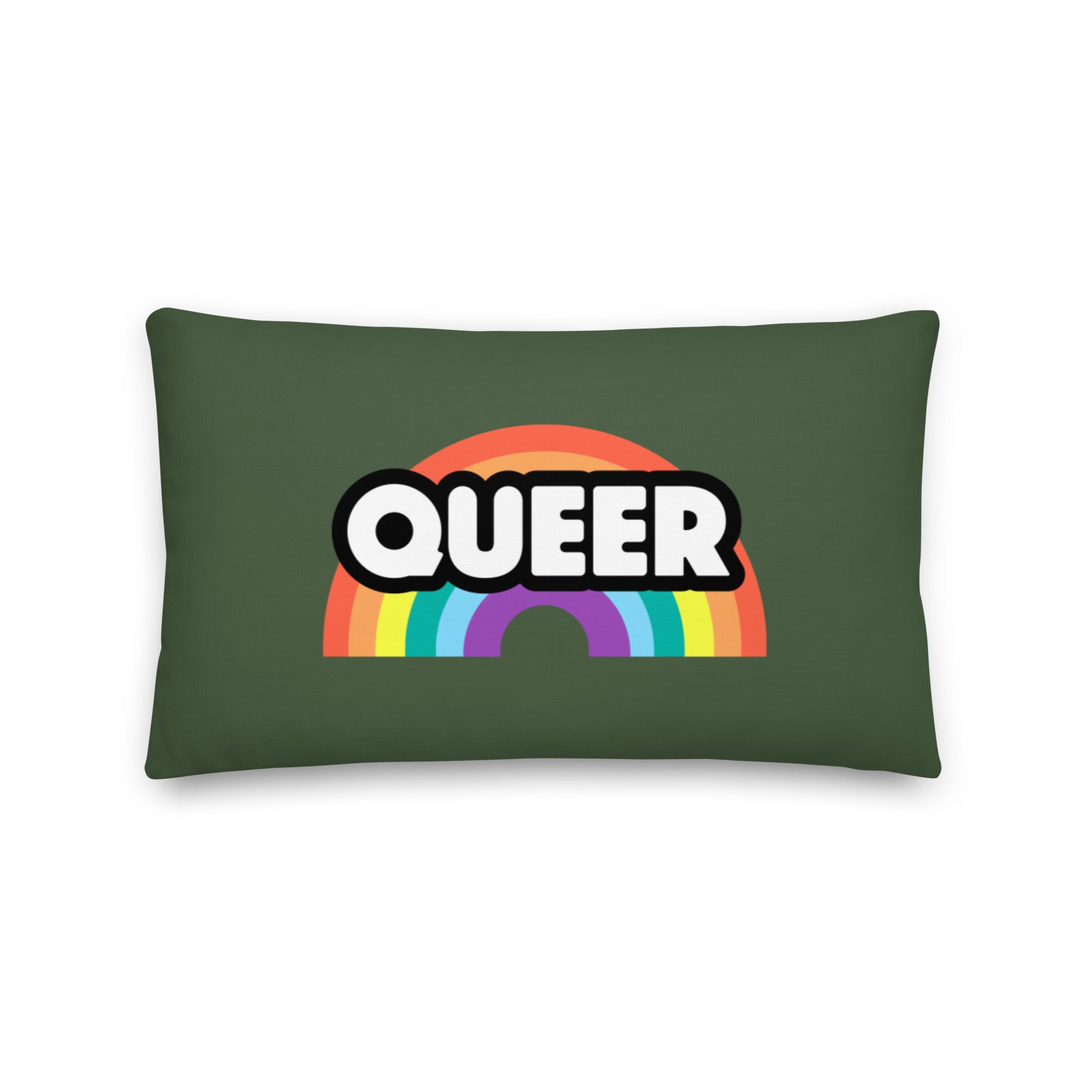 Queer Rainbow Pillow