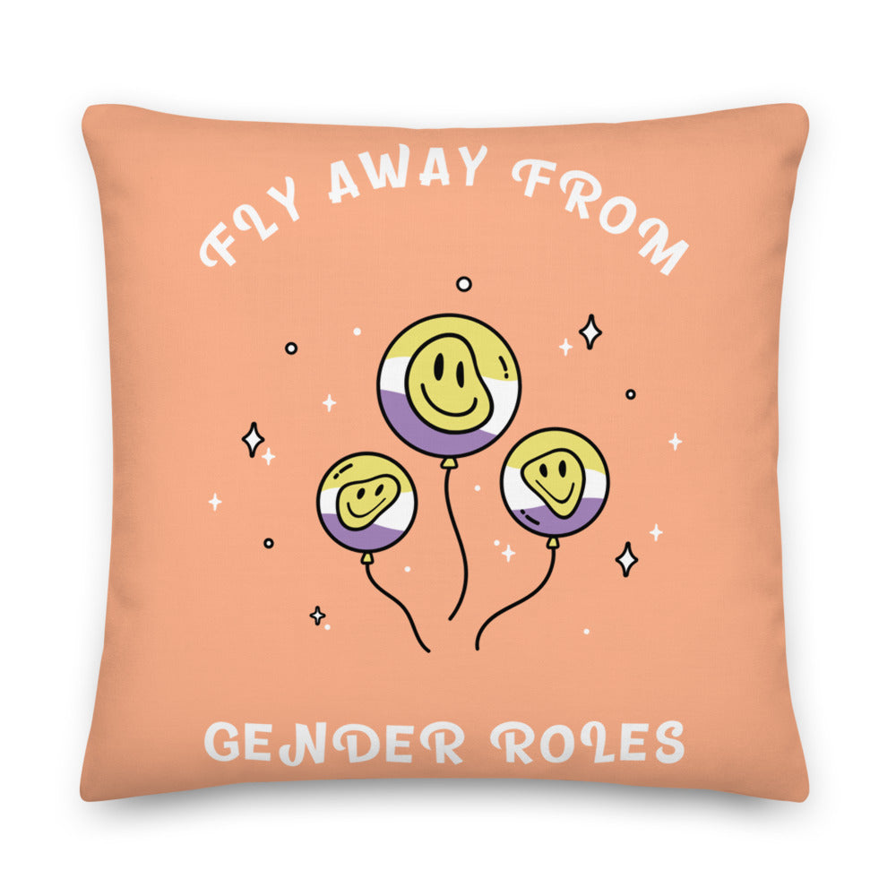 Fly Away From Gender Roles Premium Pillow