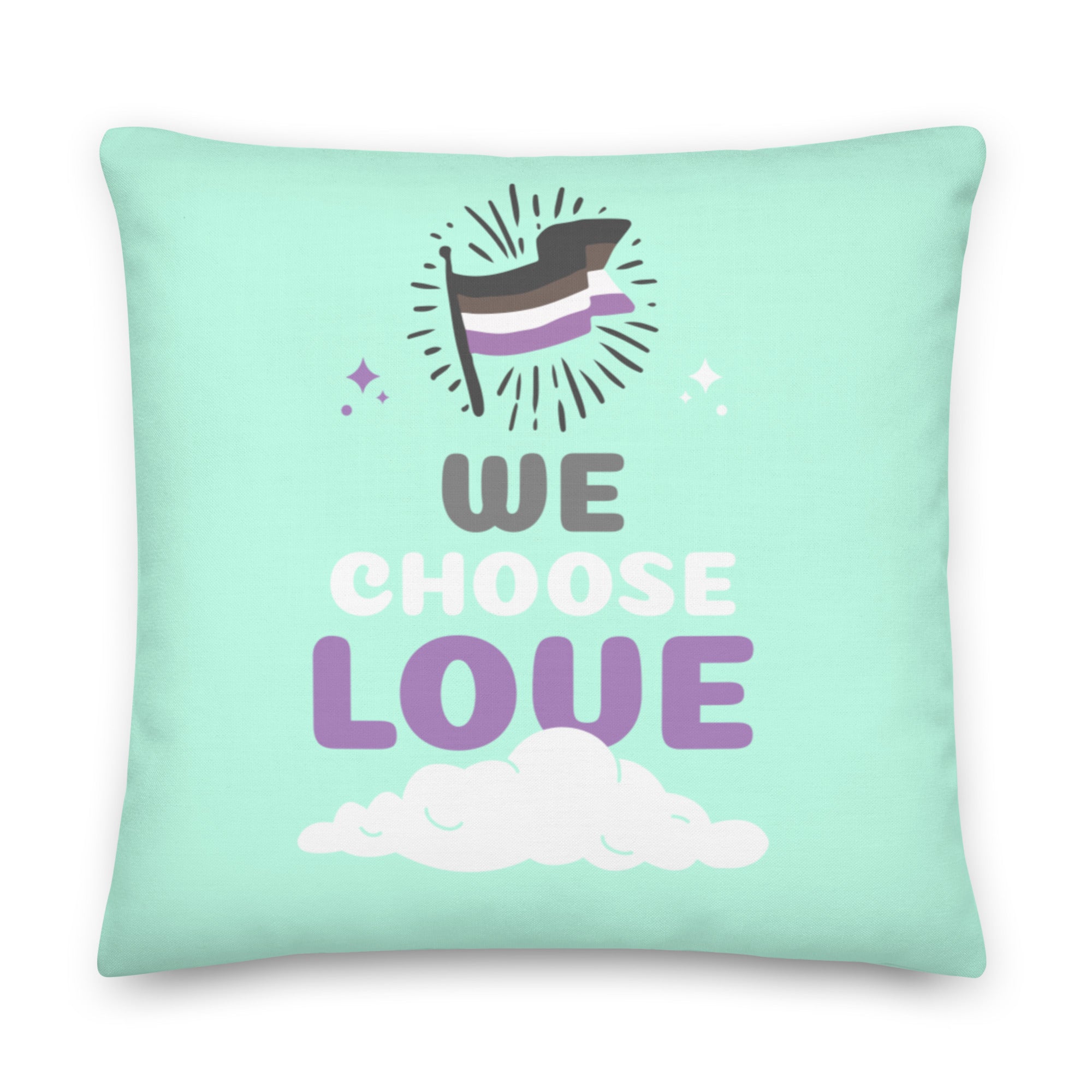 Asexual We Choose Love Pillow