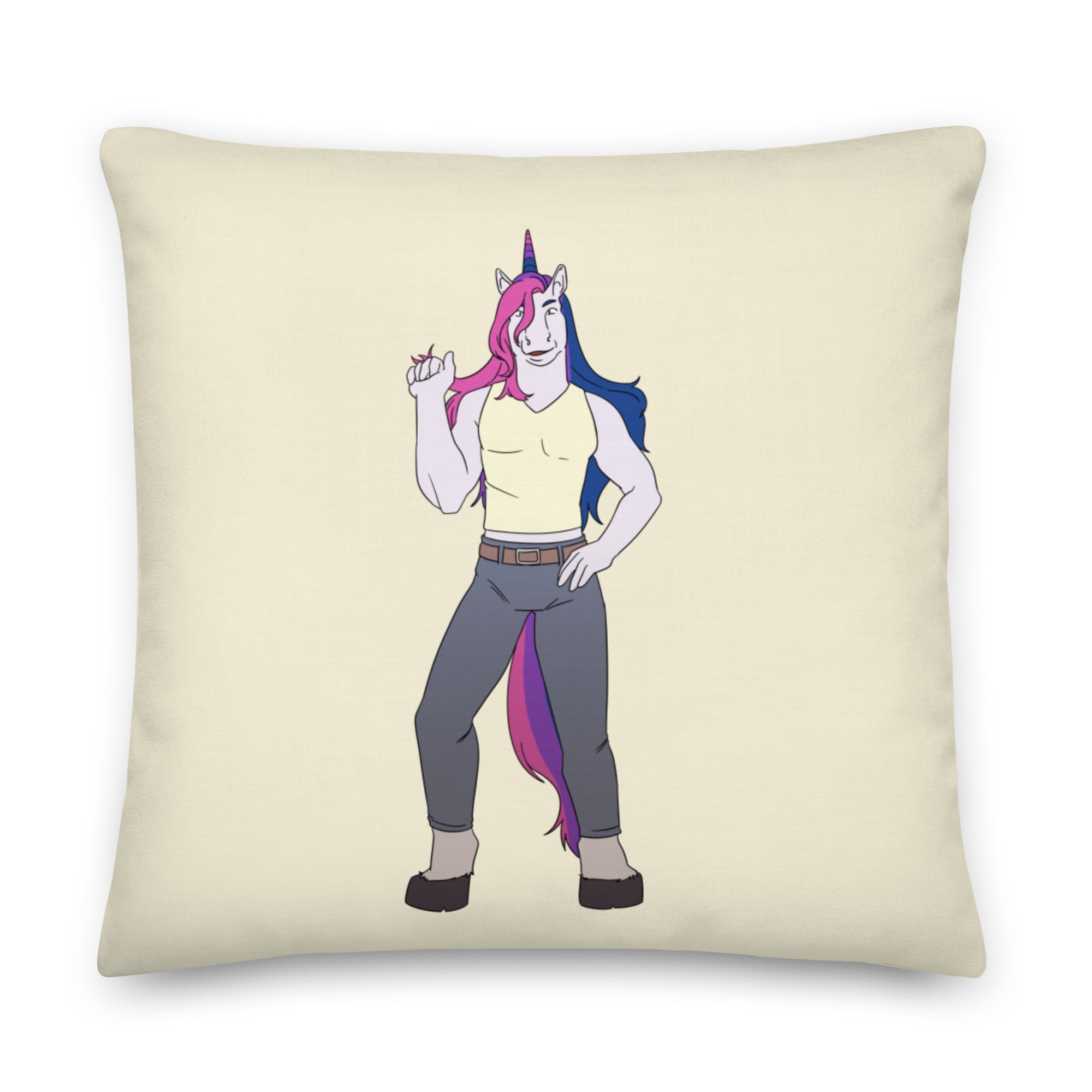Bisexual Unicorn Pillow