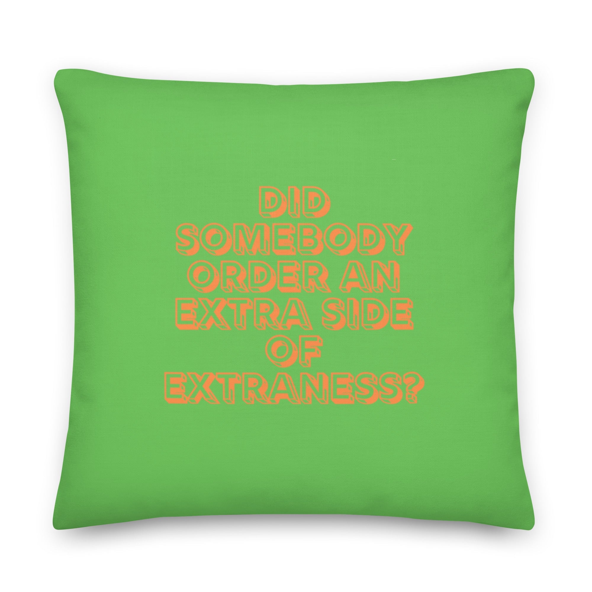 Extra Side Of Extraness Pillow
