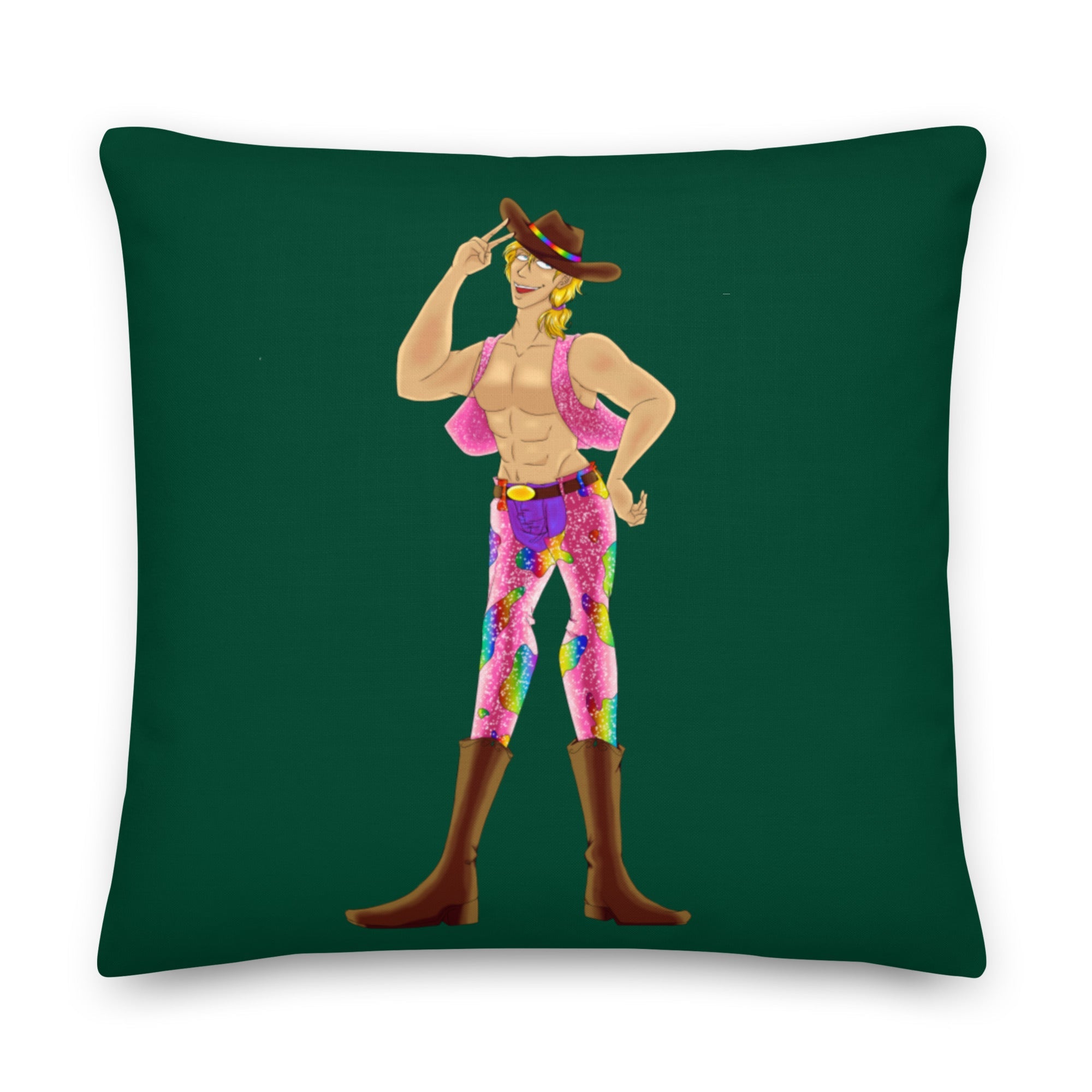 Gay Cowboy Pillow