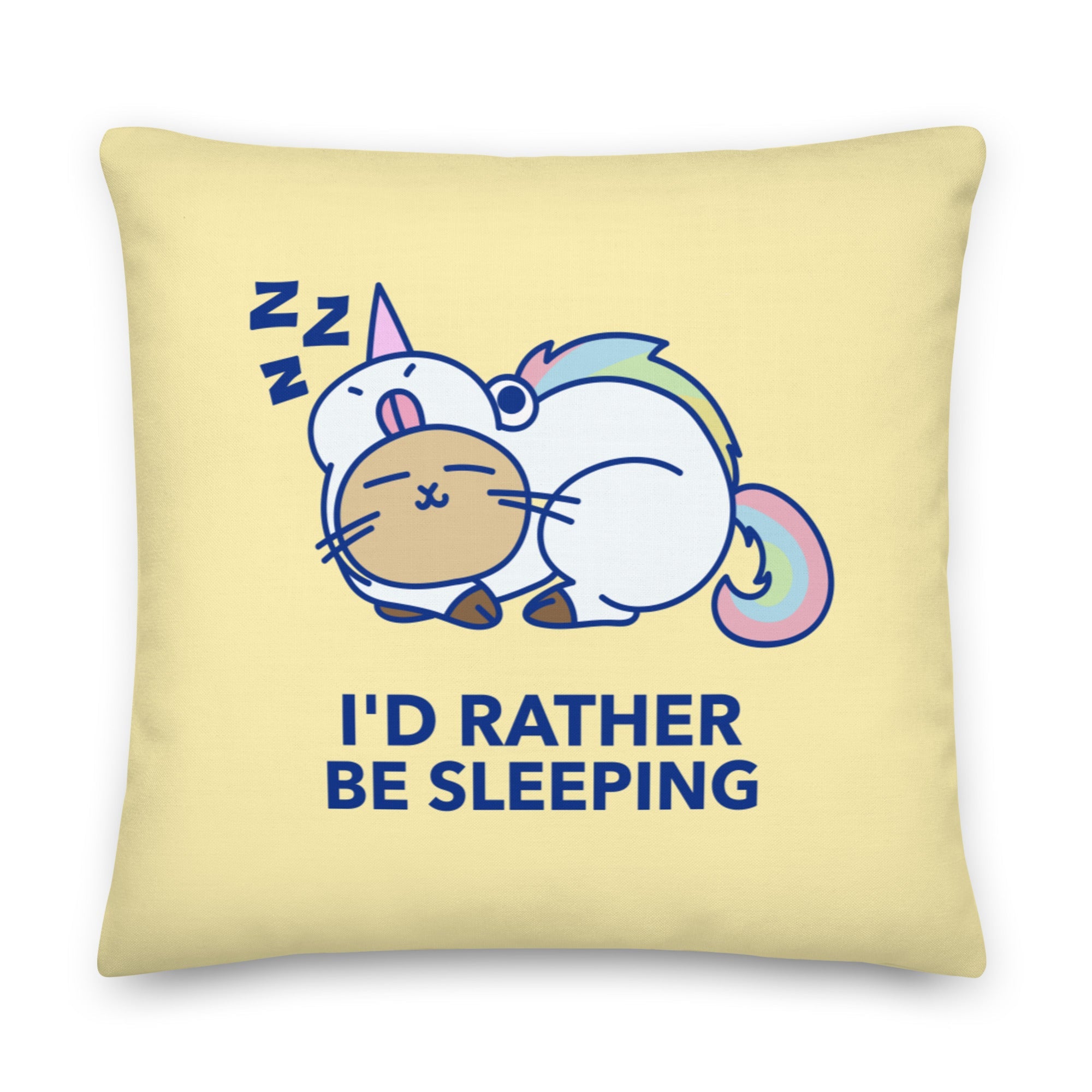 I'd Rather Be Sleeping Pillow