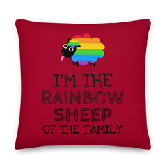 I'm The Rainbow Sheep Of The Family Pillow